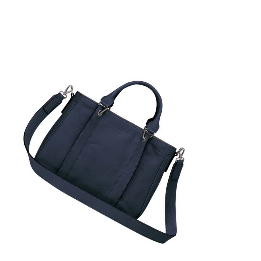 Bolsas De Mano Longchamp 3D S Mujer Azules | ES-AJHU052