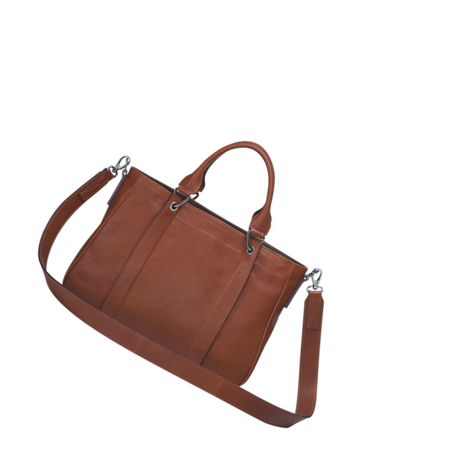 Bolsas De Mano Longchamp 3D S Mujer Marrones | ES-WCVF679