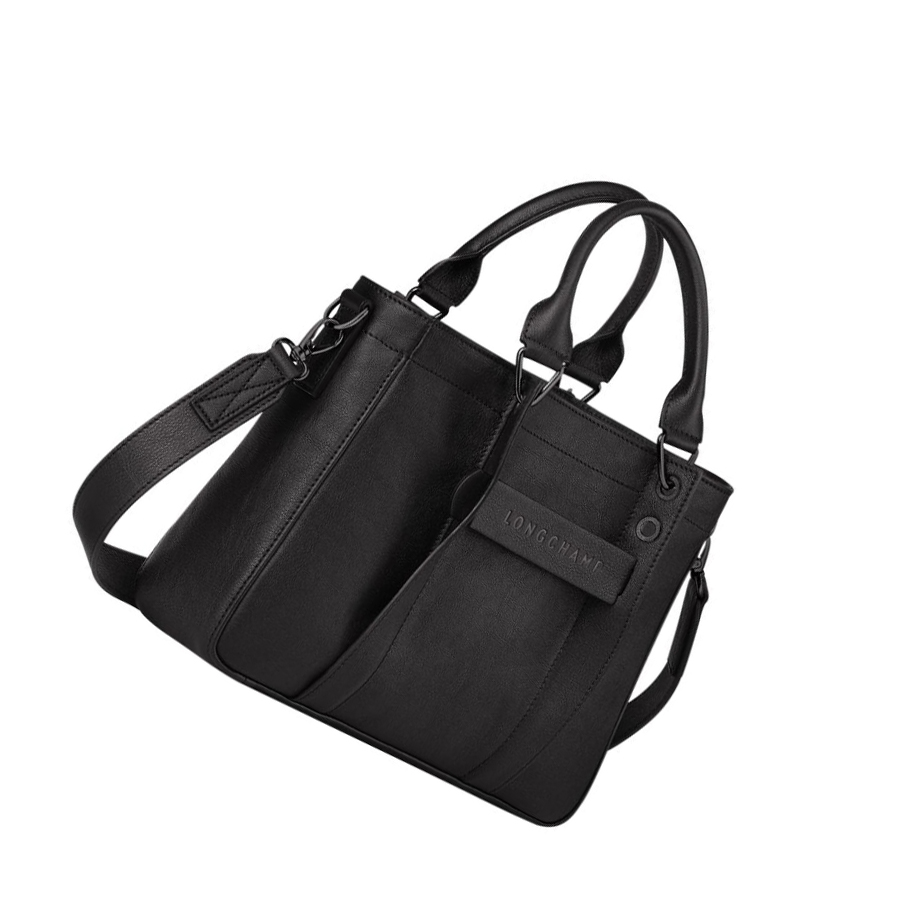 Bolsas De Mano Longchamp 3D S Mujer Negras | ES-LWSB426