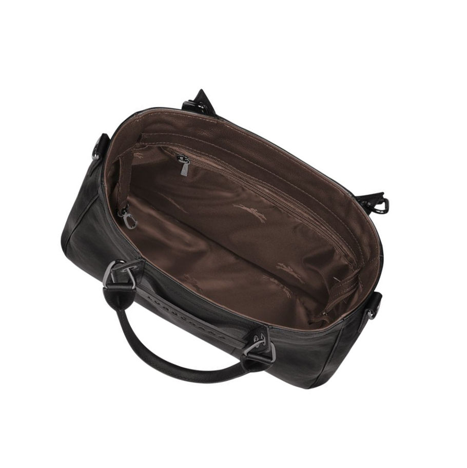 Bolsas De Mano Longchamp 3D S Mujer Negras | ES-LWSB426