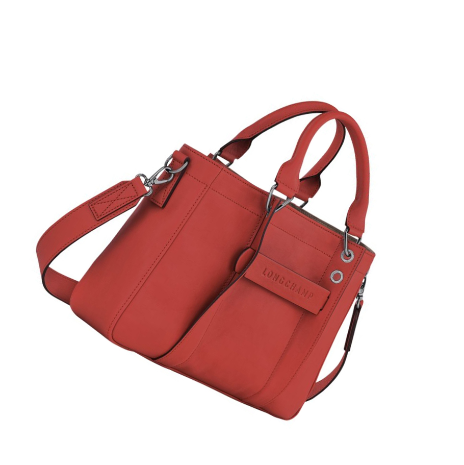 Bolsas De Mano Longchamp 3D S Mujer Rojas | ES-ZONA467