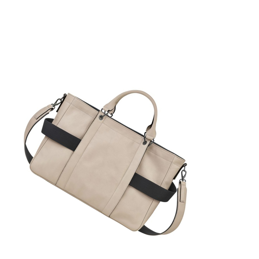 Bolsas De Mano Longchamp 3D Sangle M Mujer Beige | ES-SCLF680