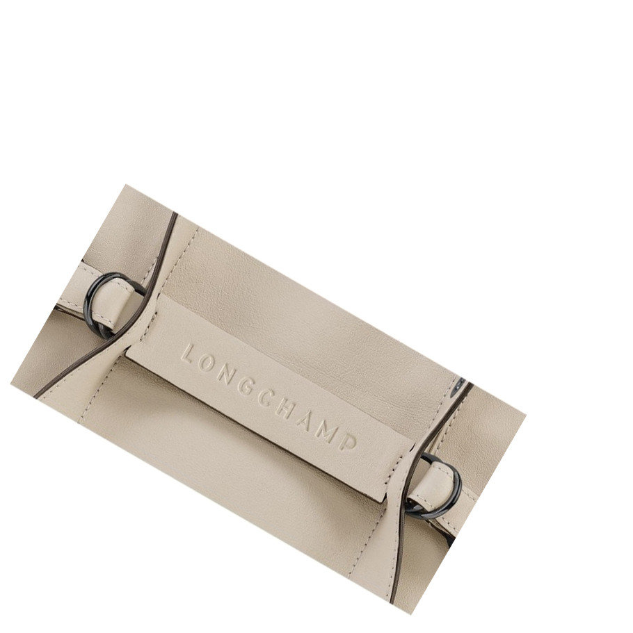 Bolsas De Mano Longchamp 3D Sangle M Mujer Beige | ES-SCLF680