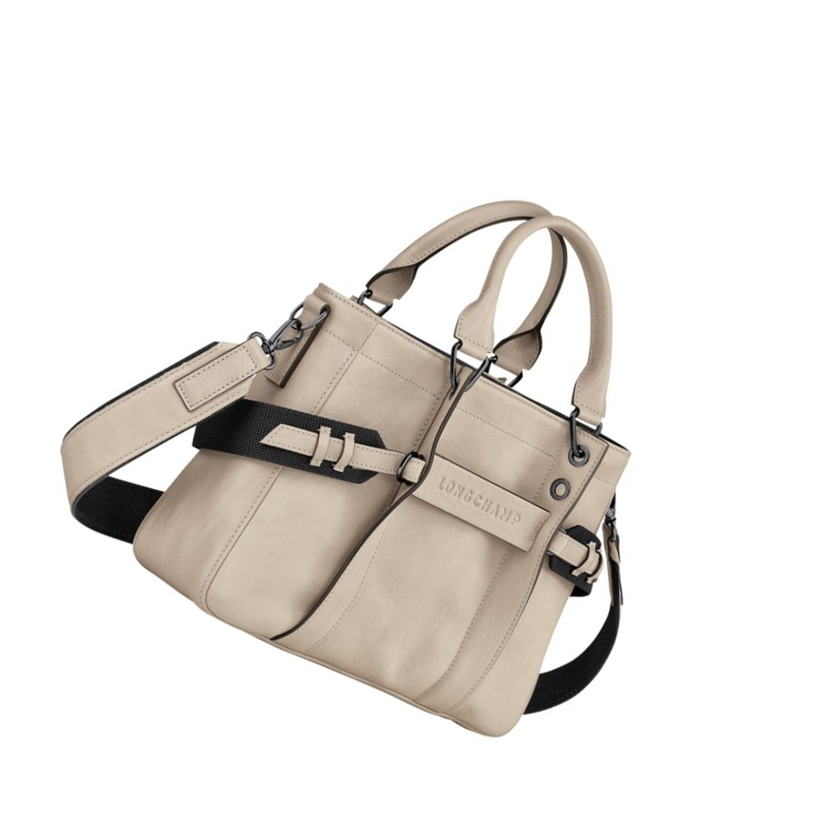 Bolsas De Mano Longchamp 3D Sangle S Mujer Beige | ES-QMWC459