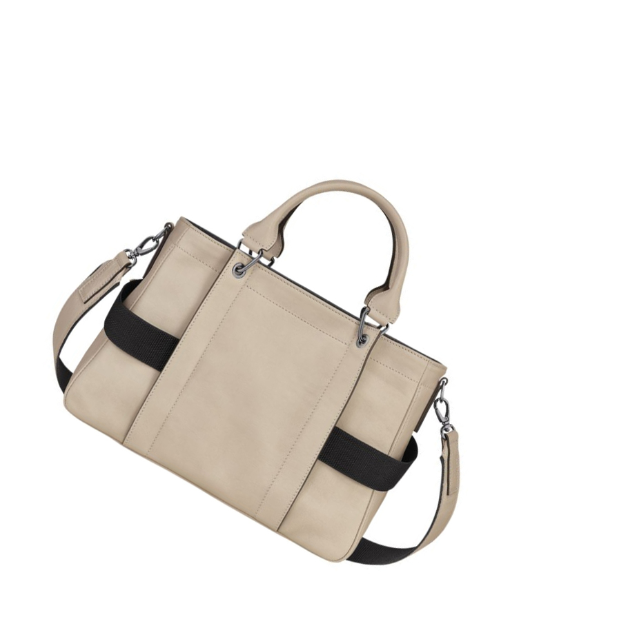 Bolsas De Mano Longchamp 3D Sangle S Mujer Beige | ES-QMWC459