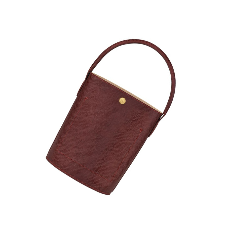 Bolsas De Mano Longchamp Cuir De Russie Mujer Rojas | ES-HCGF894