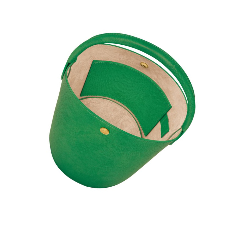 Bolsas De Mano Longchamp Cuir De Russie Mujer Verde | ES-TXQK143