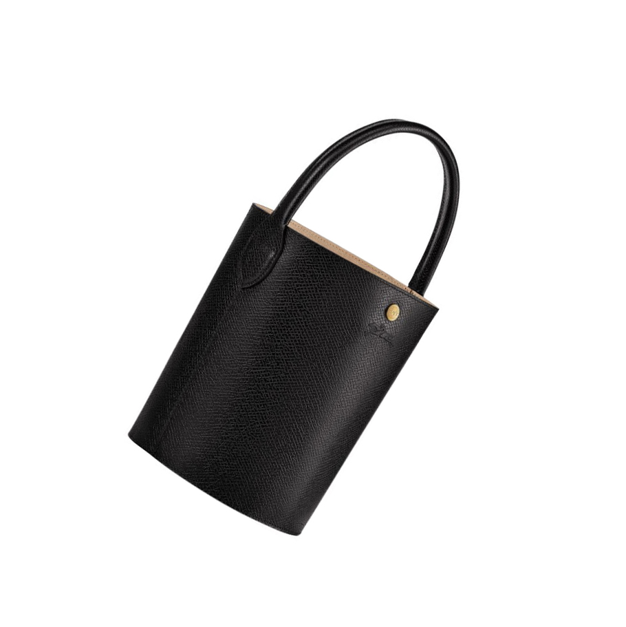 Bolsas De Mano Longchamp Cuir De Russie Mujer Negras | ES-UBMP179