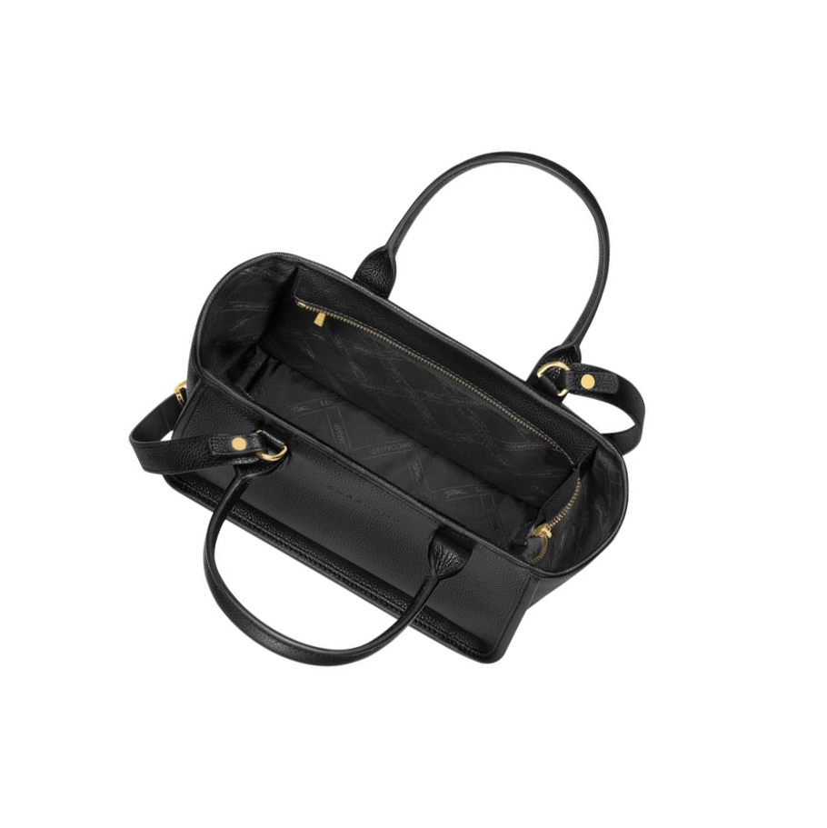 Bolsas De Mano Longchamp Le Foulonné Mujer Negras | ES-ERXK945