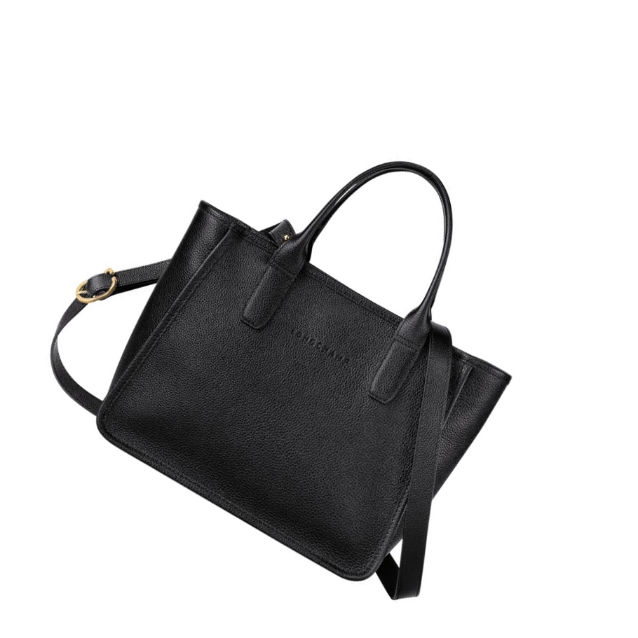Bolsas De Mano Longchamp Le Foulonné Mujer Negras | ES-ERXK945