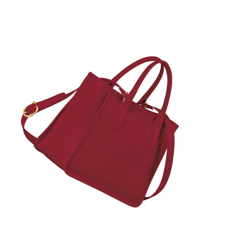 Bolsas De Mano Longchamp Le Foulonné Mujer Rojas | ES-LXDG649