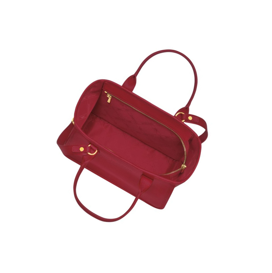 Bolsas De Mano Longchamp Le Foulonné Mujer Rojas | ES-LXDG649