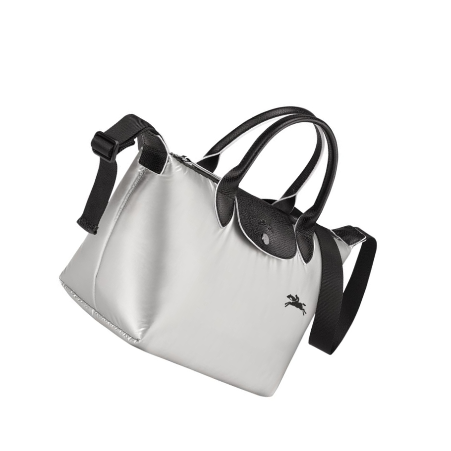 Bolsas De Mano Longchamp Le Pliage Alpin S Mujer Plateadas | ES-UTSG643