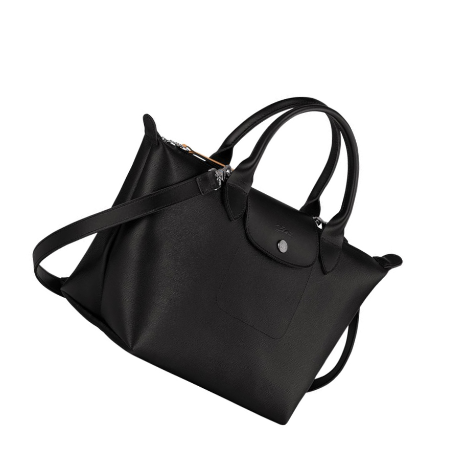Bolsas De Mano Longchamp Le Pliage City S Mujer Negras | ES-IKZP980