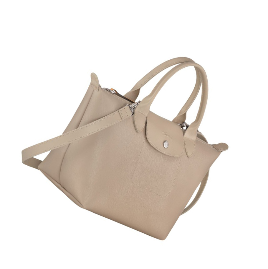 Bolsas De Mano Longchamp Le Pliage City S Mujer Beige | ES-KZJD760