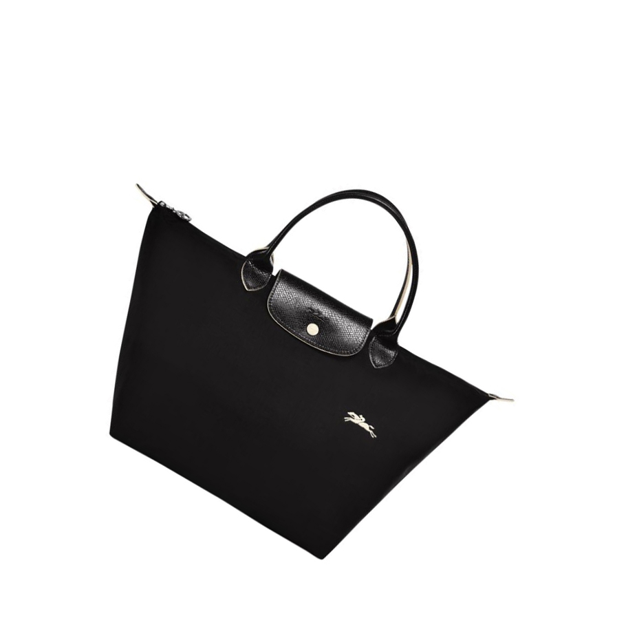 Bolsas De Mano Longchamp Le Pliage Club M Mujer Negras | ES-DVZA612