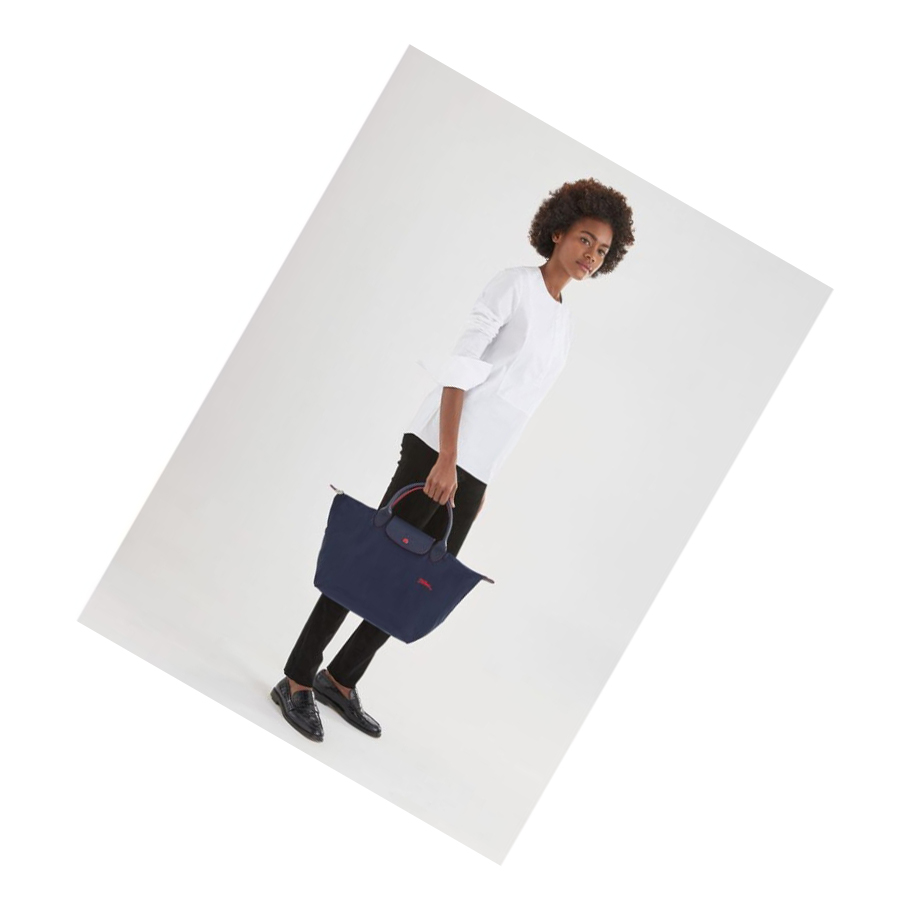 Bolsas De Mano Longchamp Le Pliage Club M Mujer Azul Marino | ES-YBDA635