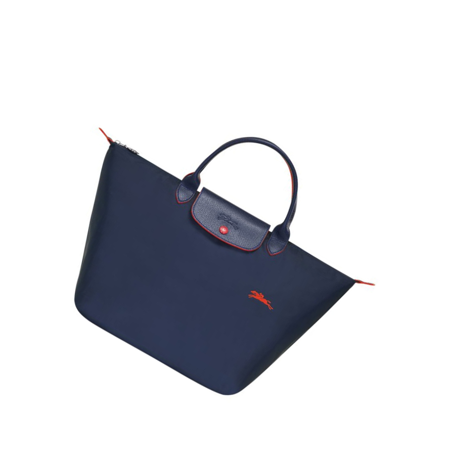 Bolsas De Mano Longchamp Le Pliage Club M Mujer Azul Marino | ES-YBDA635