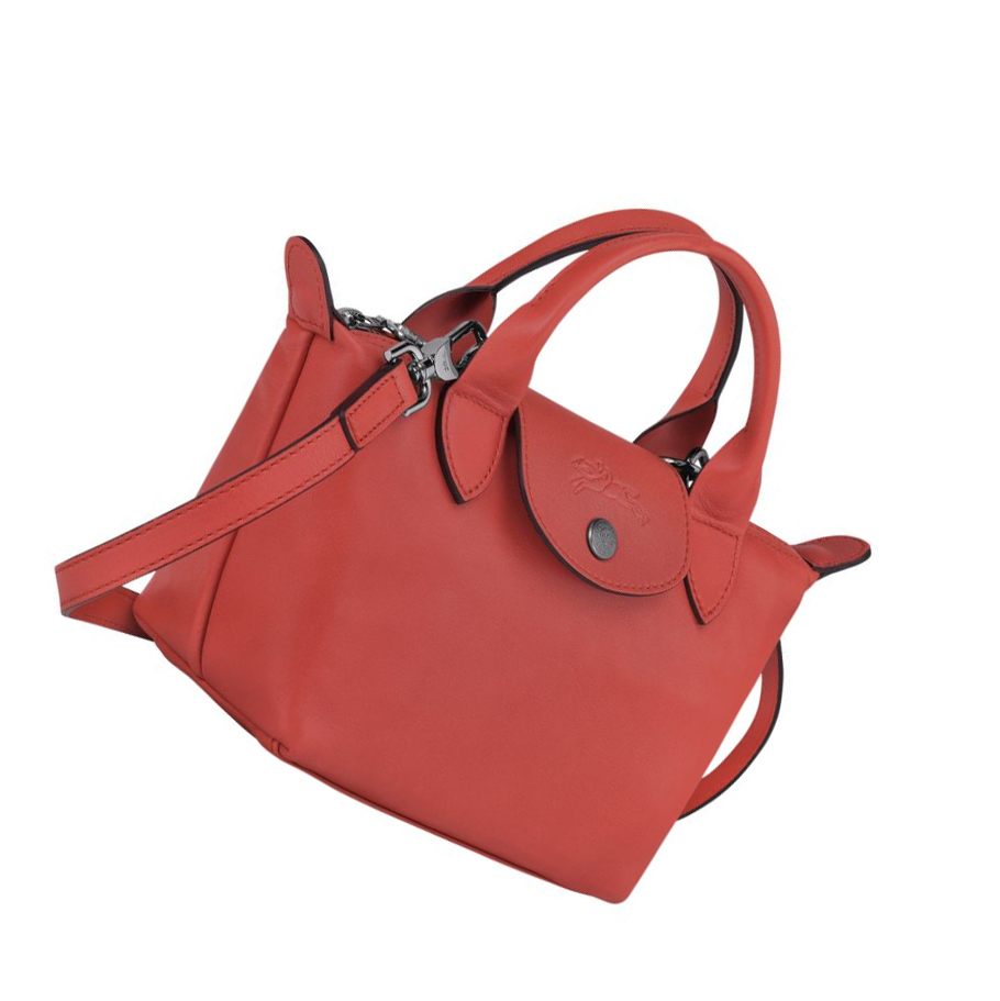Bolsas De Mano Longchamp Le Pliage Cuir XS Mujer Rojas | ES-BJFX706