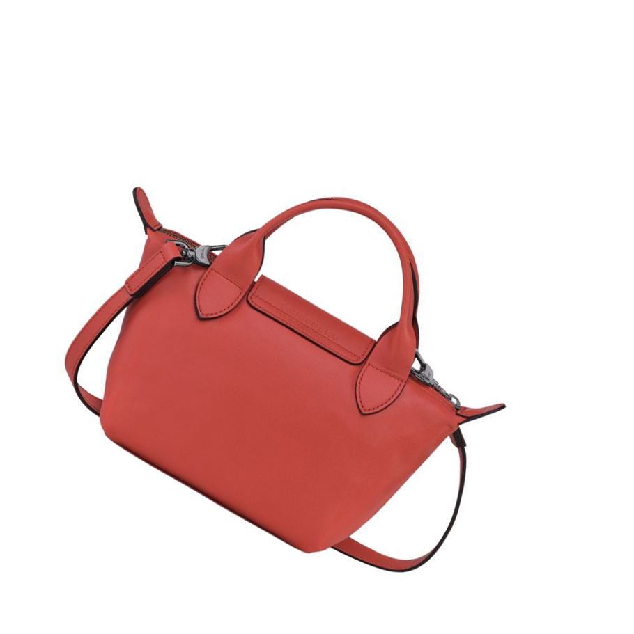 Bolsas De Mano Longchamp Le Pliage Cuir XS Mujer Rojas | ES-BJFX706