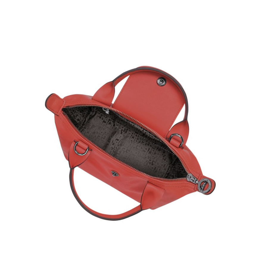 Bolsas De Mano Longchamp Le Pliage Cuir XS Mujer Rojas | ES-BJFX706