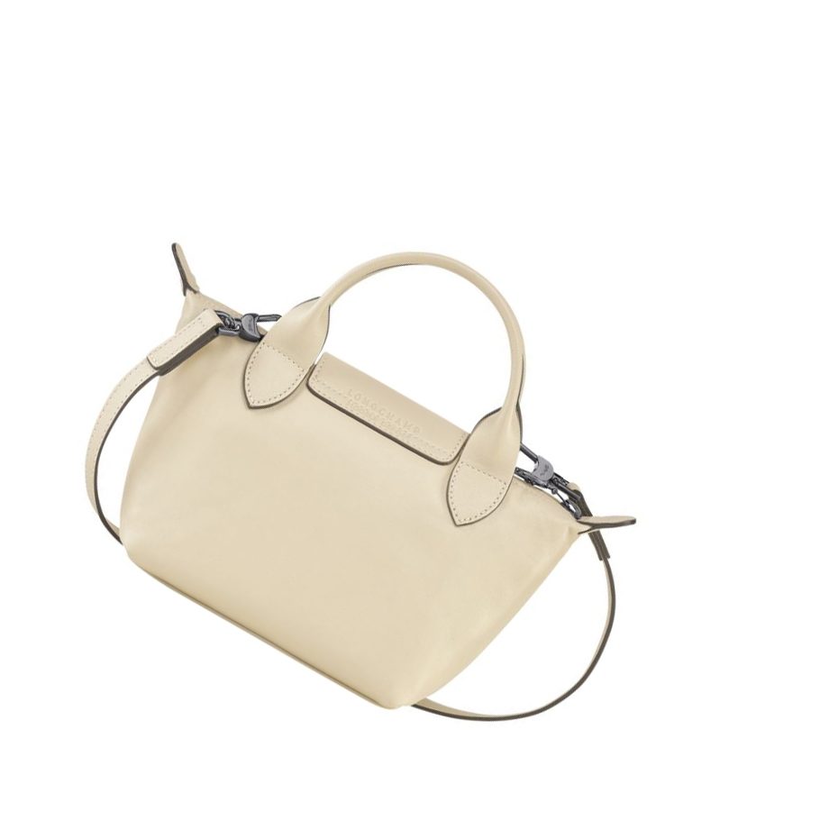 Bolsas De Mano Longchamp Le Pliage Cuir XS Mujer Beige | ES-CZJY584