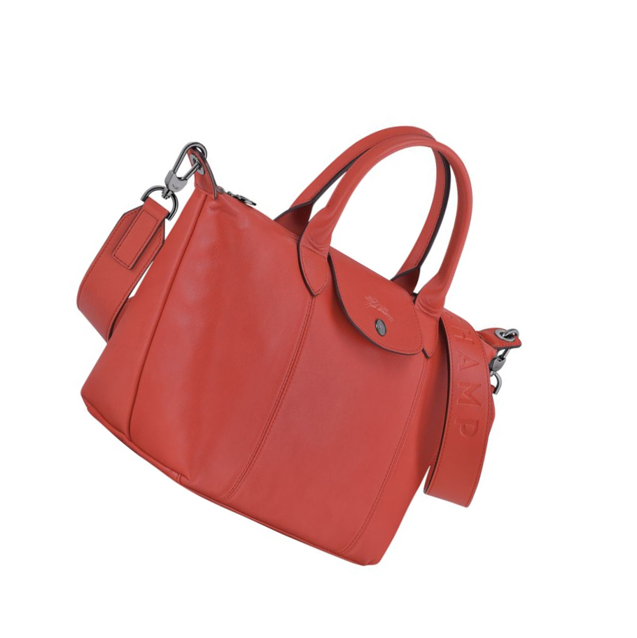 Bolsas De Mano Longchamp Le Pliage Cuir S Mujer Rojas | ES-HSLG516