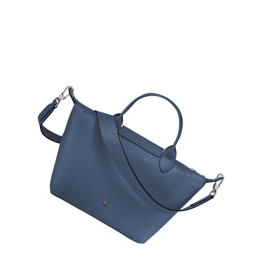 Bolsas De Mano Longchamp Le Pliage Cuir S Mujer Azules | ES-ITOL580