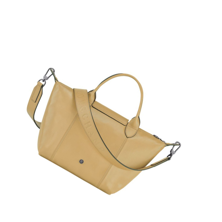 Bolsas De Mano Longchamp Le Pliage Cuir S Mujer Beige | ES-RWLU794