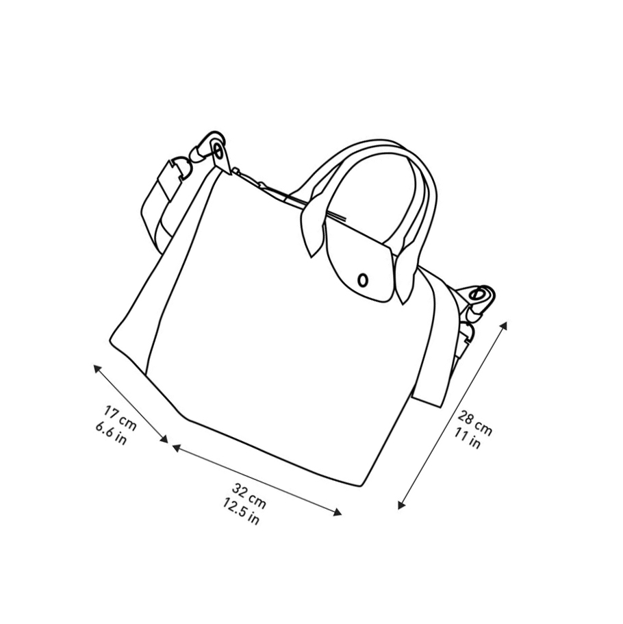 Bolsas De Mano Longchamp Le Pliage Lgp M Mujer Negras Blancas | ES-CDXS186
