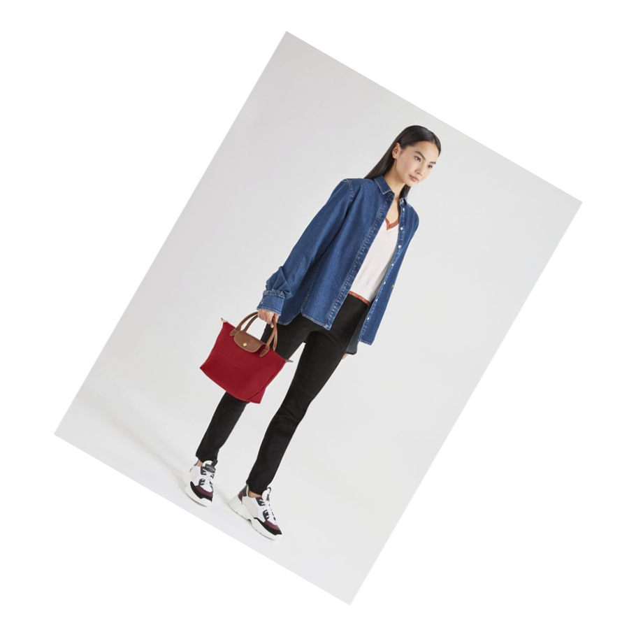 Bolsas De Mano Longchamp Le Pliage Original S Mujer Rojas | ES-CAED419
