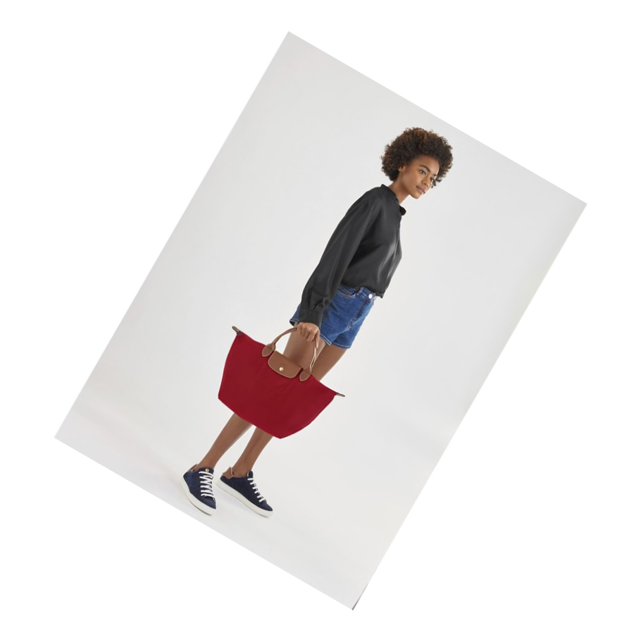 Bolsas De Mano Longchamp Le Pliage Original M Mujer Rojas | ES-IWYH731