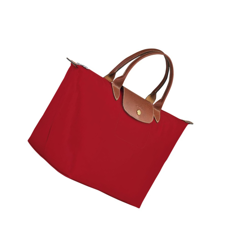 Bolsas De Mano Longchamp Le Pliage Original M Mujer Rojas | ES-IWYH731