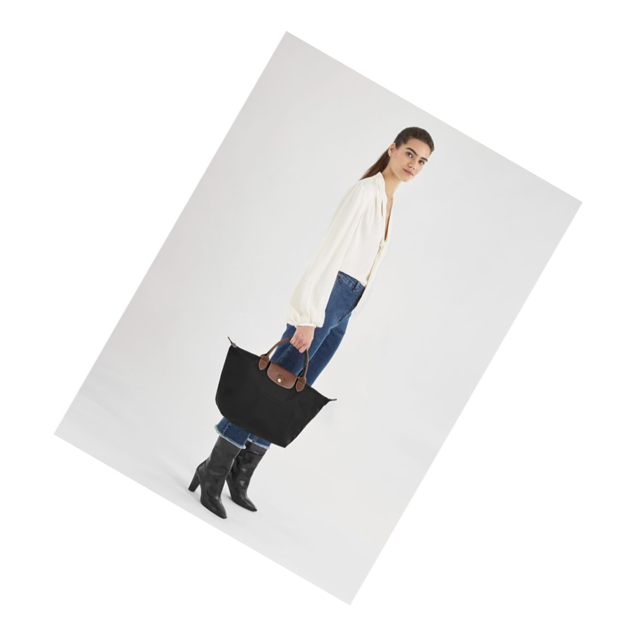Bolsas De Mano Longchamp Le Pliage Original M Mujer Negras | ES-JEKH978