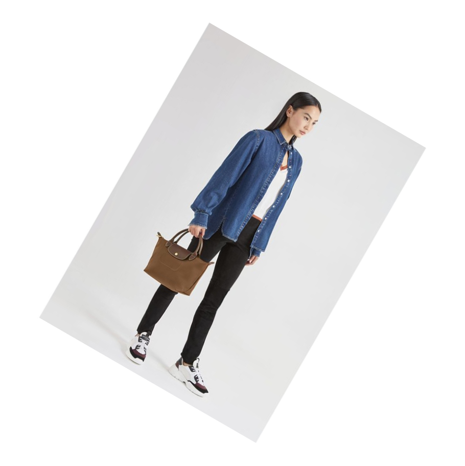 Bolsas De Mano Longchamp Le Pliage Original S Mujer Marrones | ES-KBOL538
