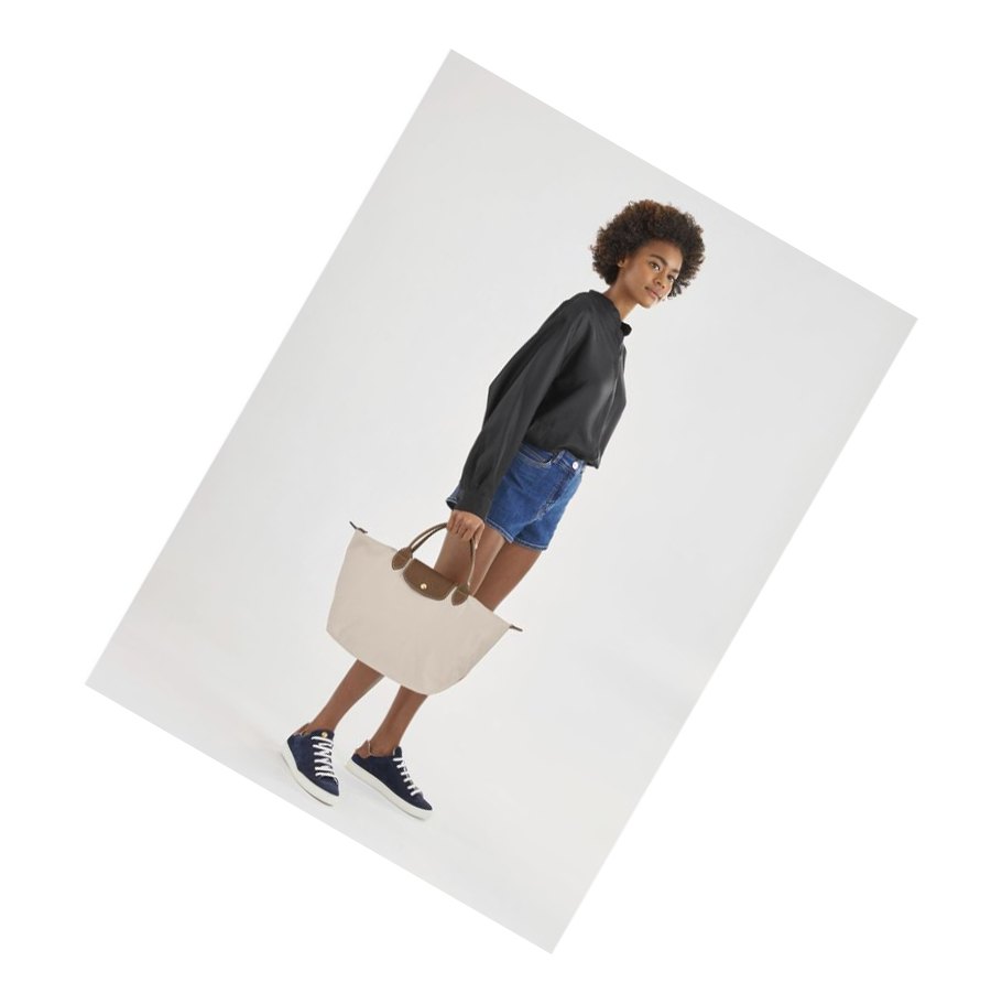 Bolsas De Mano Longchamp Le Pliage Original M Mujer Beige | ES-SENB704