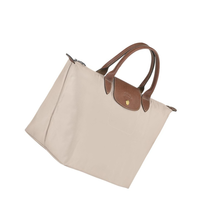 Bolsas De Mano Longchamp Le Pliage Original M Mujer Beige | ES-SENB704