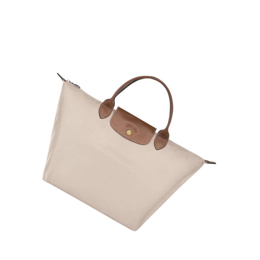 Bolsas De Mano Longchamp Le Pliage Original M Mujer Beige | ES-SENB704