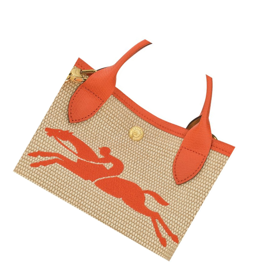 Bolsas De Mano Longchamp Le Pliage Paris - Saint-Tropez Mujer Naranjas | ES-FNKP018