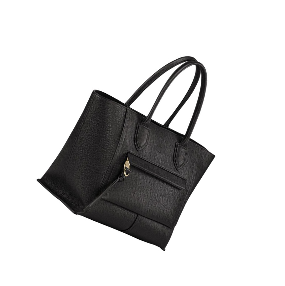 Bolsas De Mano Longchamp Mailbox L Mujer Negras | ES-DWZJ342