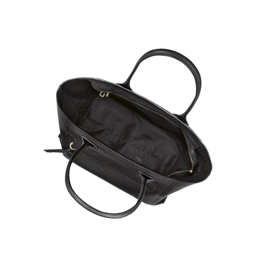 Bolsas De Mano Longchamp Mailbox L Mujer Negras | ES-DWZJ342