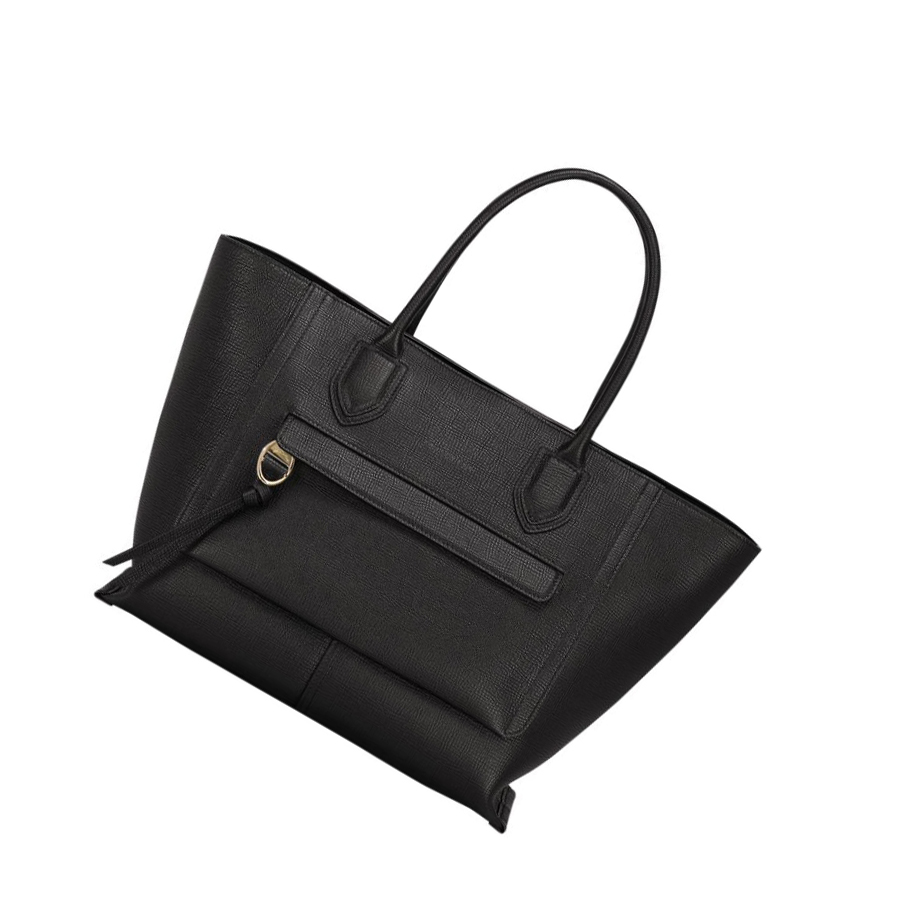 Bolsas De Mano Longchamp Mailbox L Mujer Negras | ES-DWZJ342