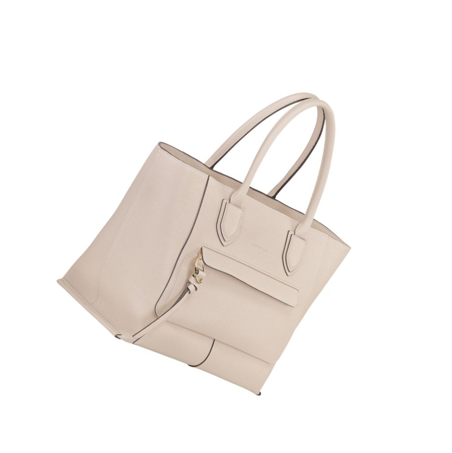 Bolsas De Mano Longchamp Mailbox L Mujer Beige | ES-ETGH571