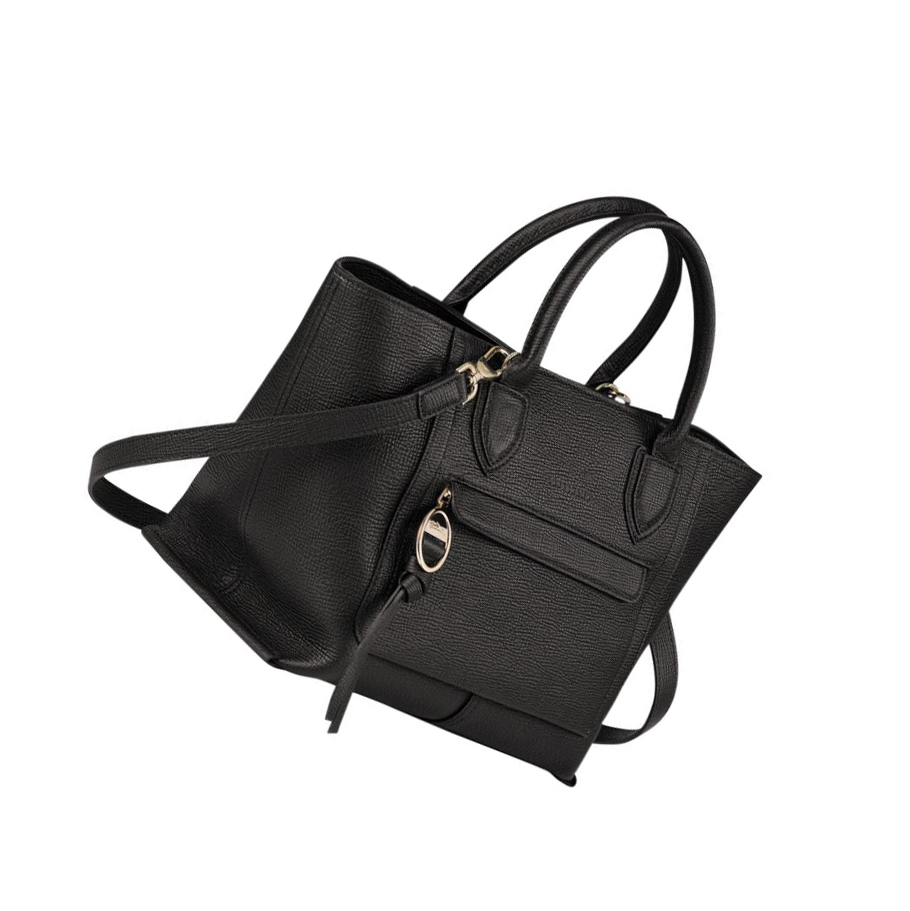 Bolsas De Mano Longchamp Mailbox M Mujer Negras | ES-MLQV795