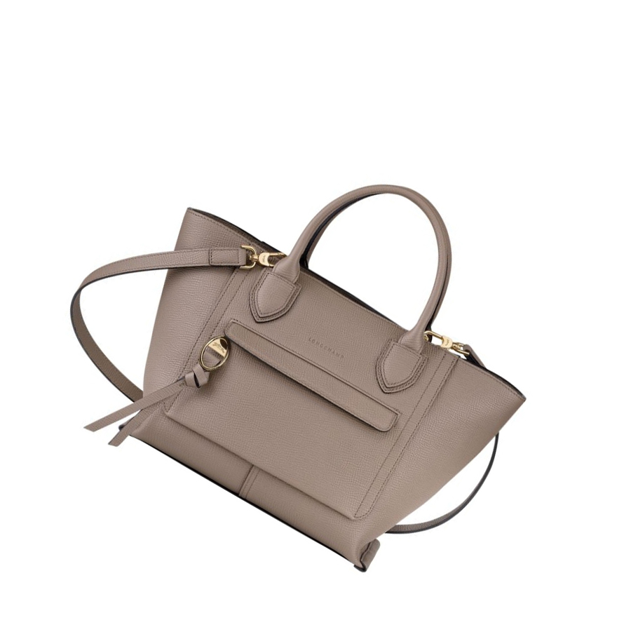 Bolsas De Mano Longchamp Mailbox M Mujer Marrones | ES-UIRG145