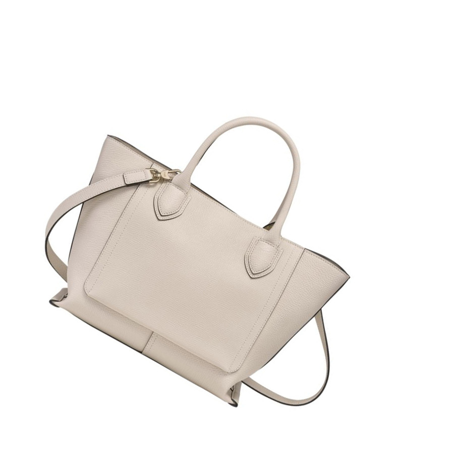 Bolsas De Mano Longchamp Mailbox M Mujer Beige | ES-WXLM673
