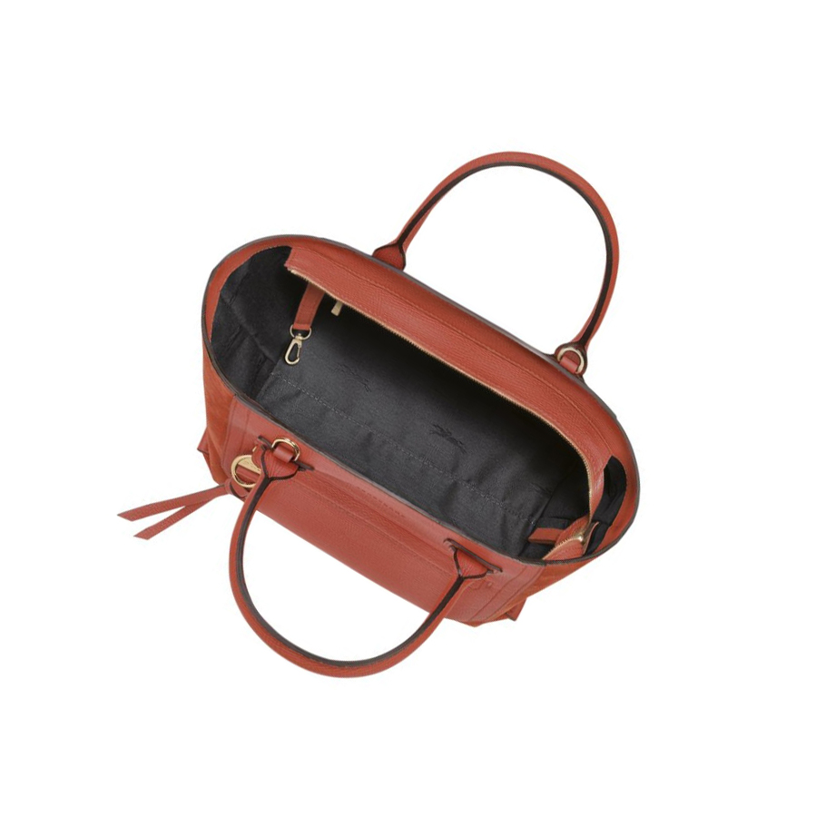 Bolsas De Mano Longchamp Mailbox M Mujer Naranjas | ES-YZOL231