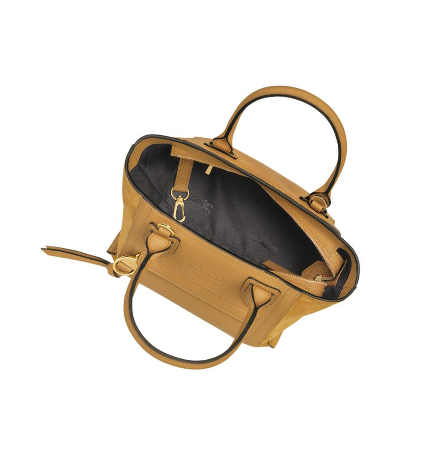 Bolsas De Mano Longchamp Mailbox S Mujer Marrones | ES-FAJN519