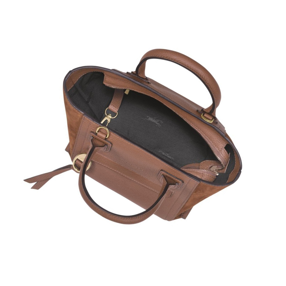 Bolsas De Mano Longchamp Mailbox S Mujer Marrones | ES-HIDU759