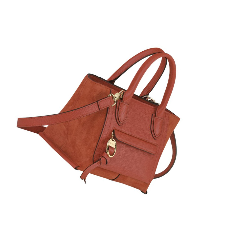 Bolsas De Mano Longchamp Mailbox S Mujer Naranjas | ES-WXIE840